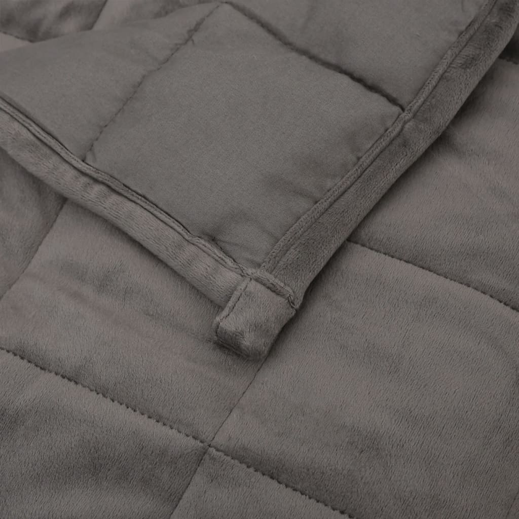 Couverture lestée grise 140x200 cm 6 kg tissu