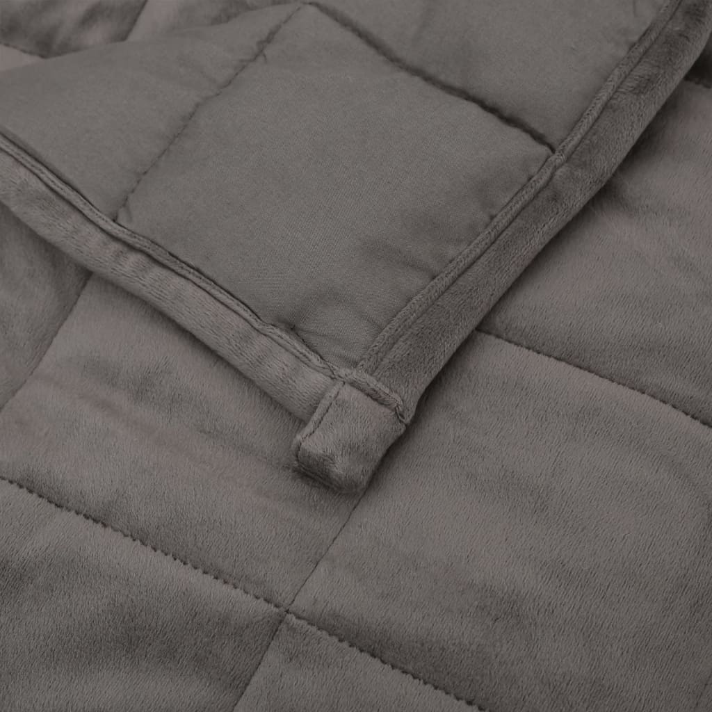 Couverture lestée grise 152x203 cm 7 kg Tissu