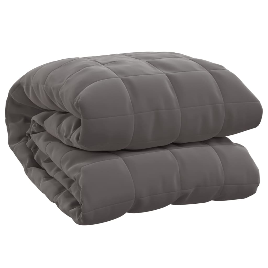 Couverture lestée grise 200x220 cm 13 kg Tissu