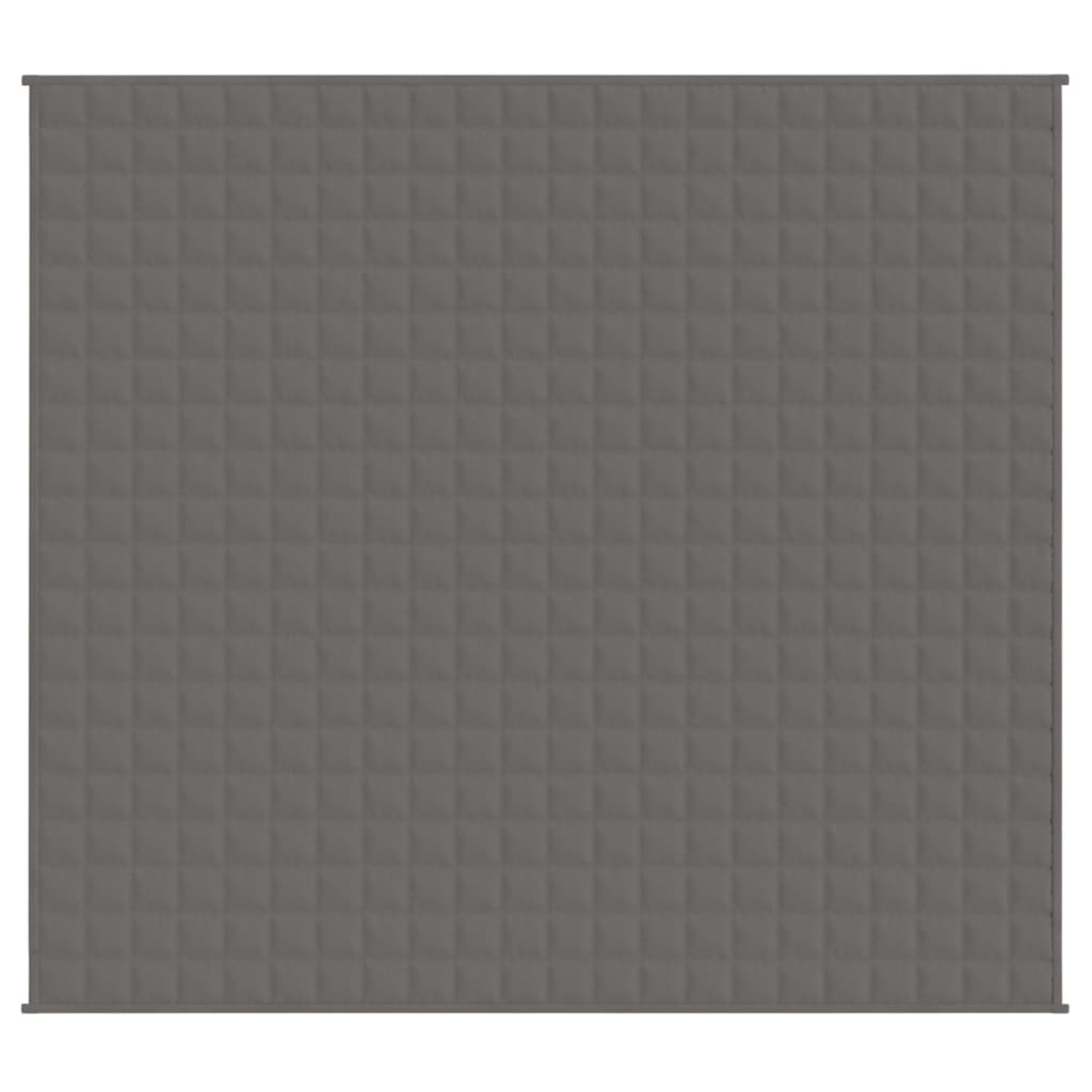 Couverture lestée grise 200x220 cm 13 kg Tissu