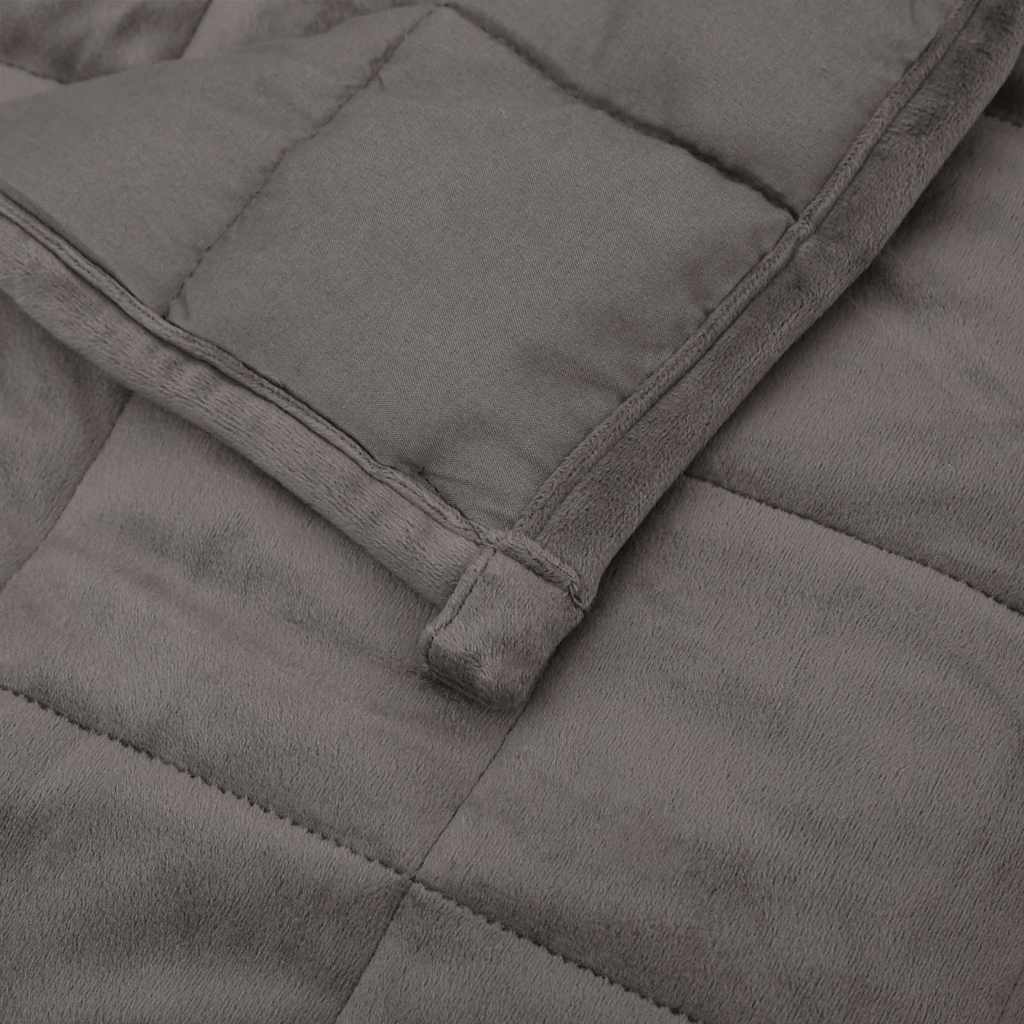 Couverture lestée grise 220x240 cm 11 kg Tissu