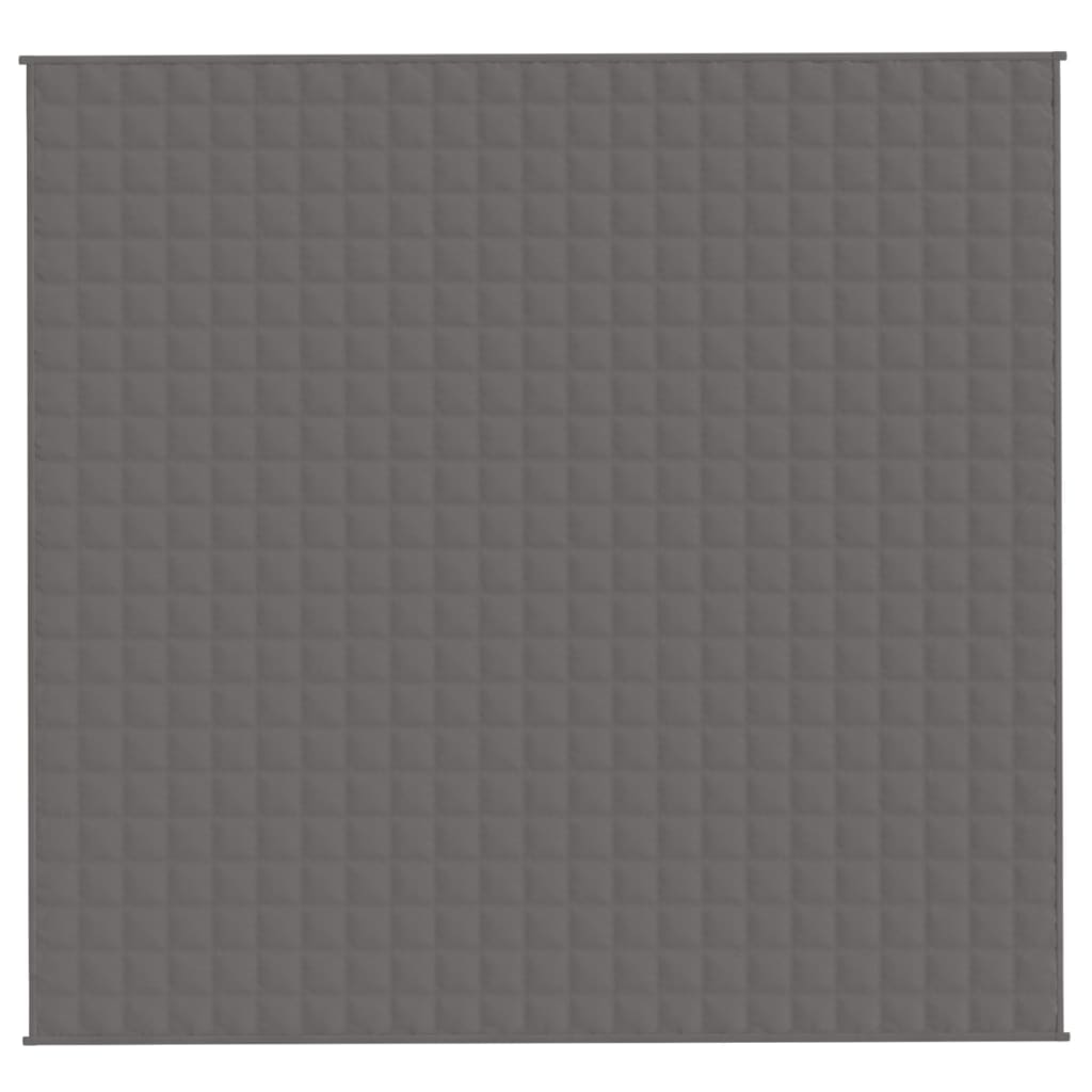Couverture lestée grise 220x240 cm 15 kg tissu