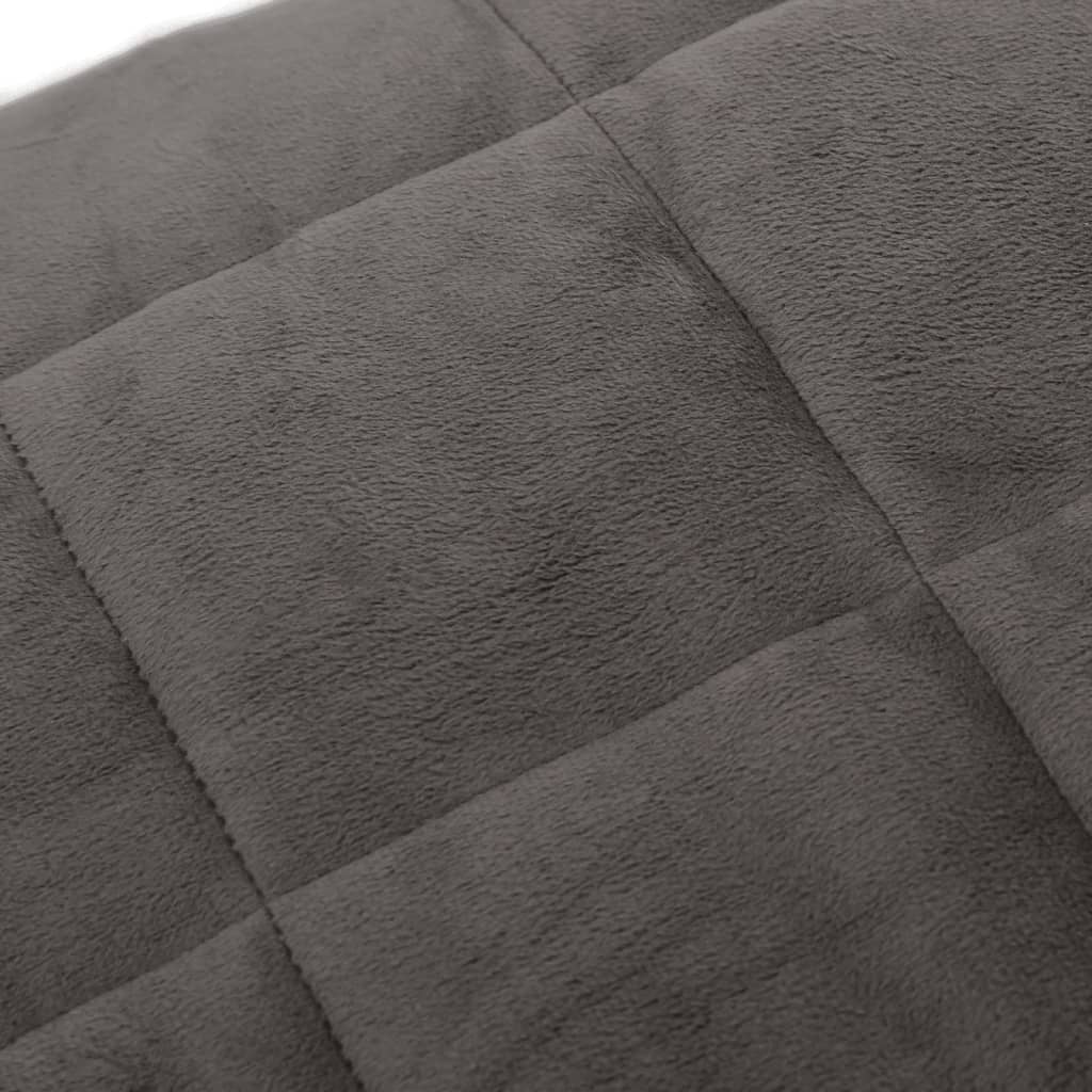 Couverture lestée grise 220x240 cm 15 kg tissu