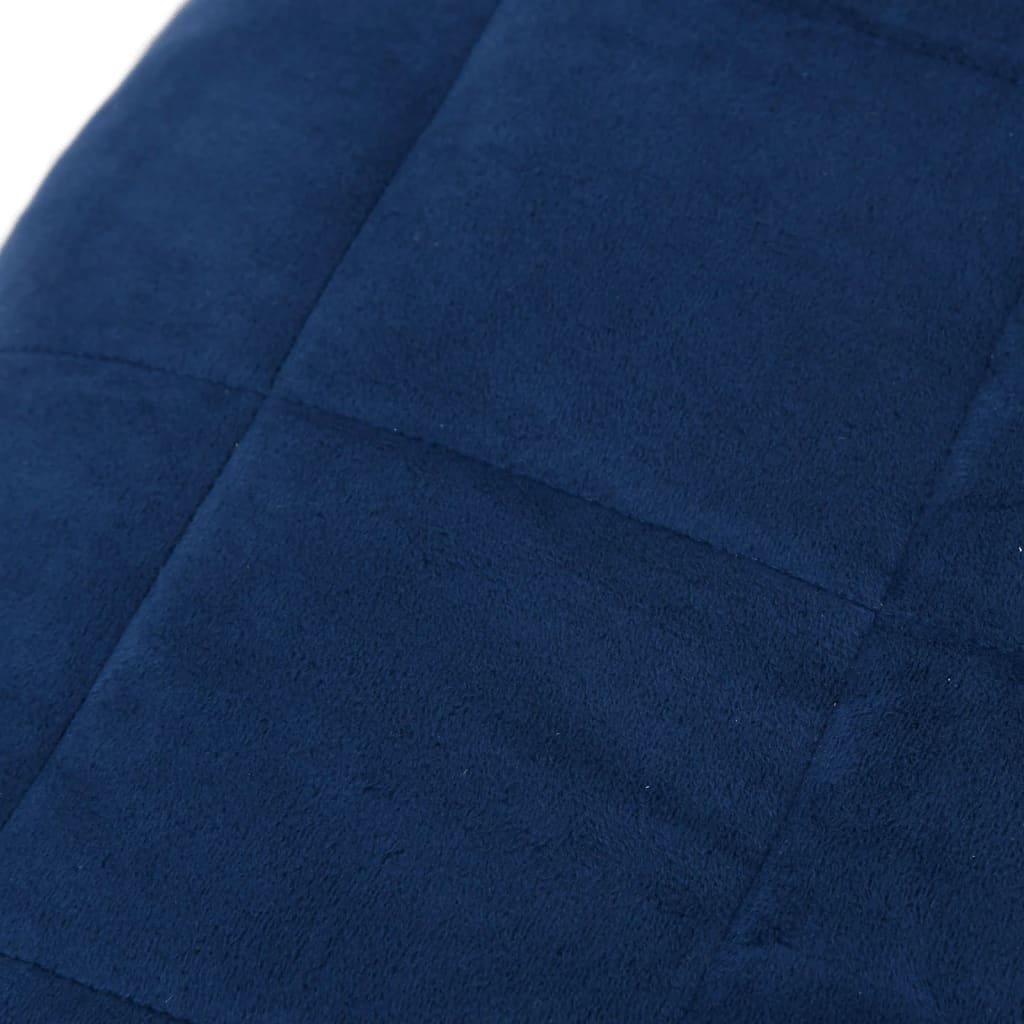 Couverture lestée bleue 122x183 cm 9 kg Tissu