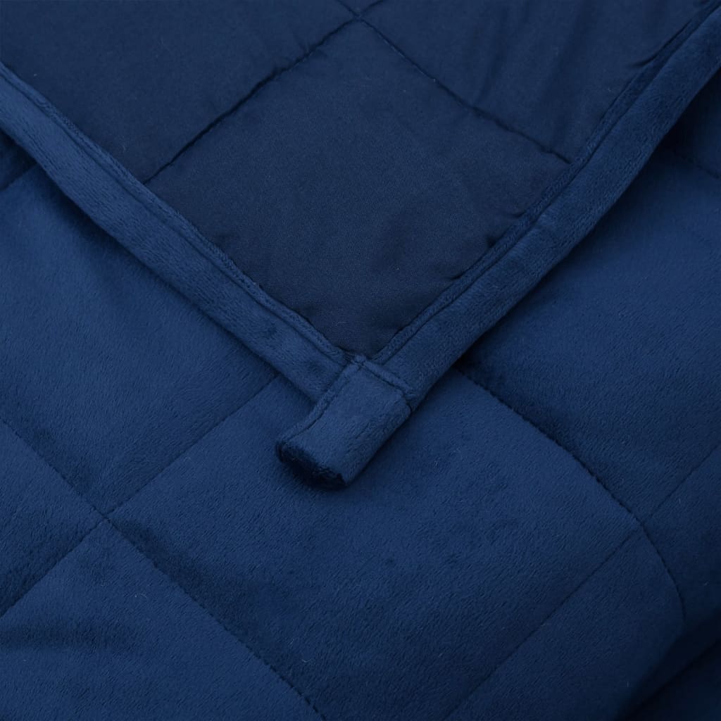 Couverture lestée bleue 122x183 cm 9 kg Tissu