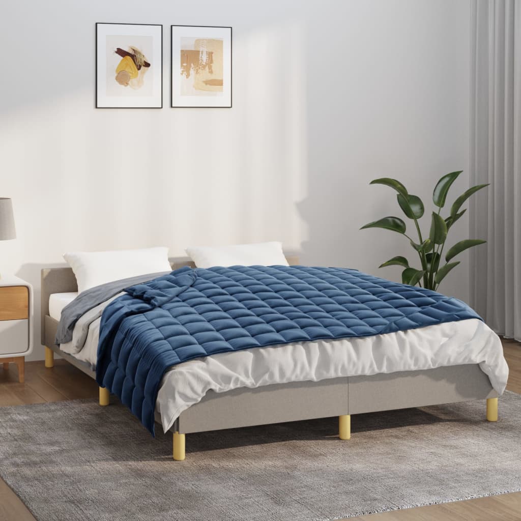 Couverture lestée bleue 122x183 cm 9 kg Tissu