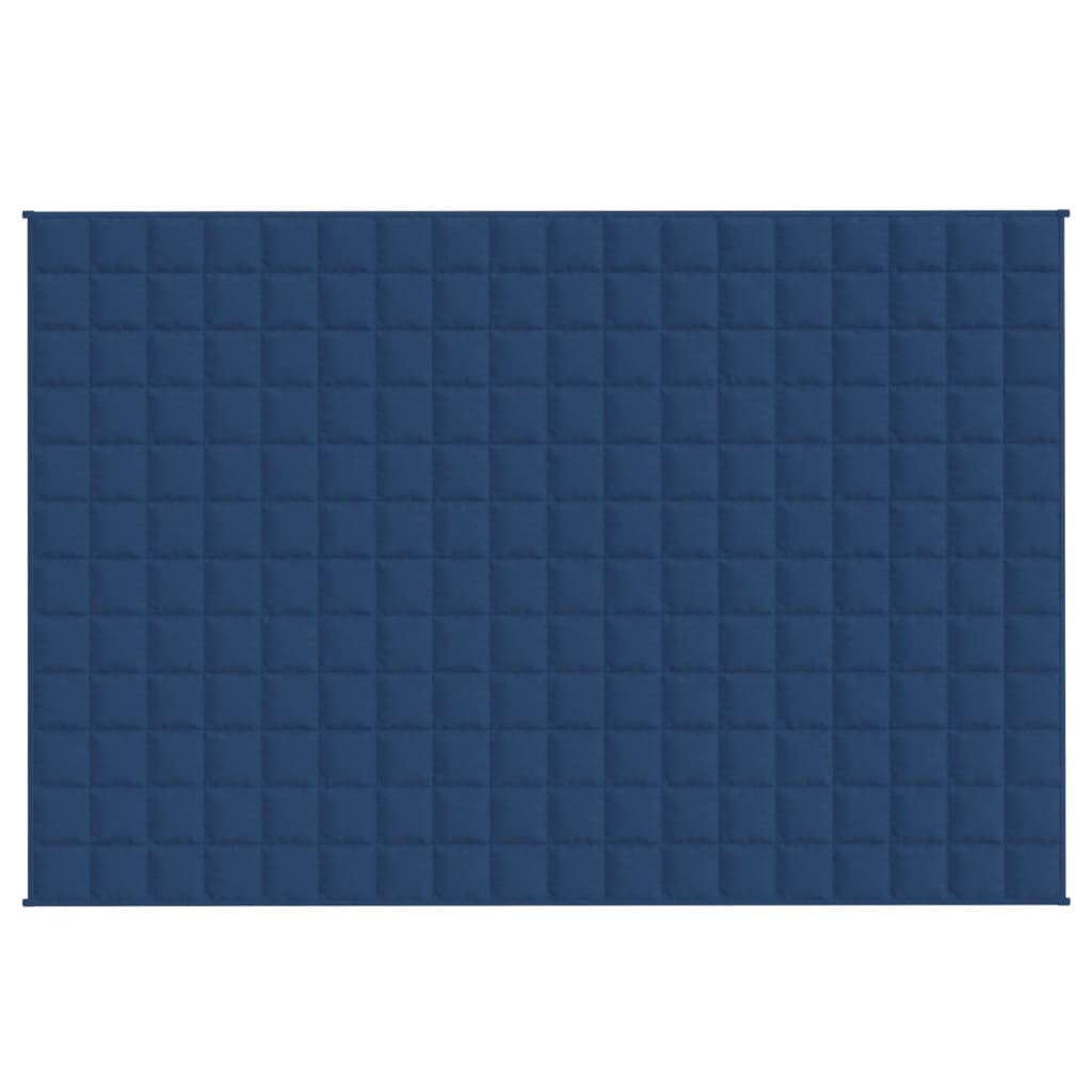 Couverture lestée bleue 135x200 cm 10 kg Tissu