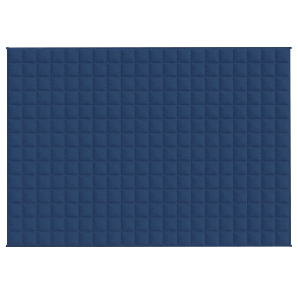 Couverture lestée bleue 135x200 cm 6 kg tissu