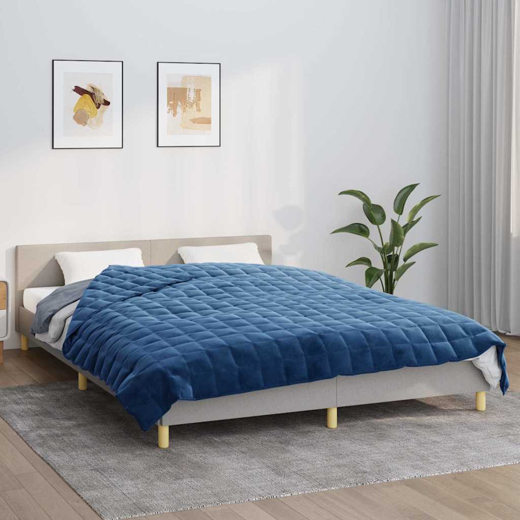 Weighted Blanket Blue 220x240 cm 11 kg Fabric
