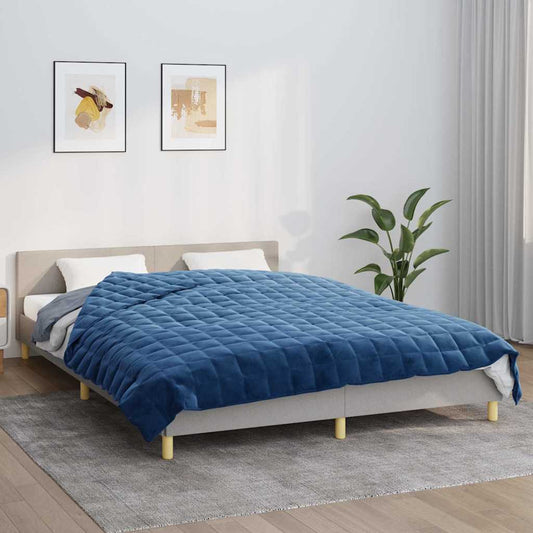 Weighted Blanket Blue 220x240 cm 11 kg Fabric