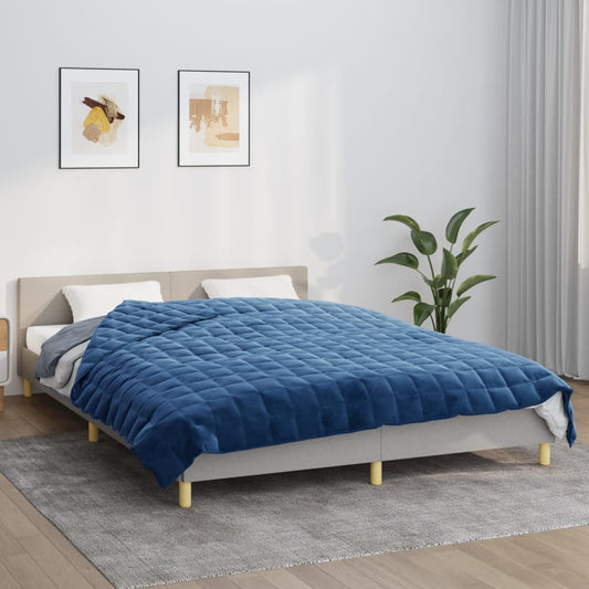 Weighted Blanket Blue 220x230 cm 15 kg Fabric