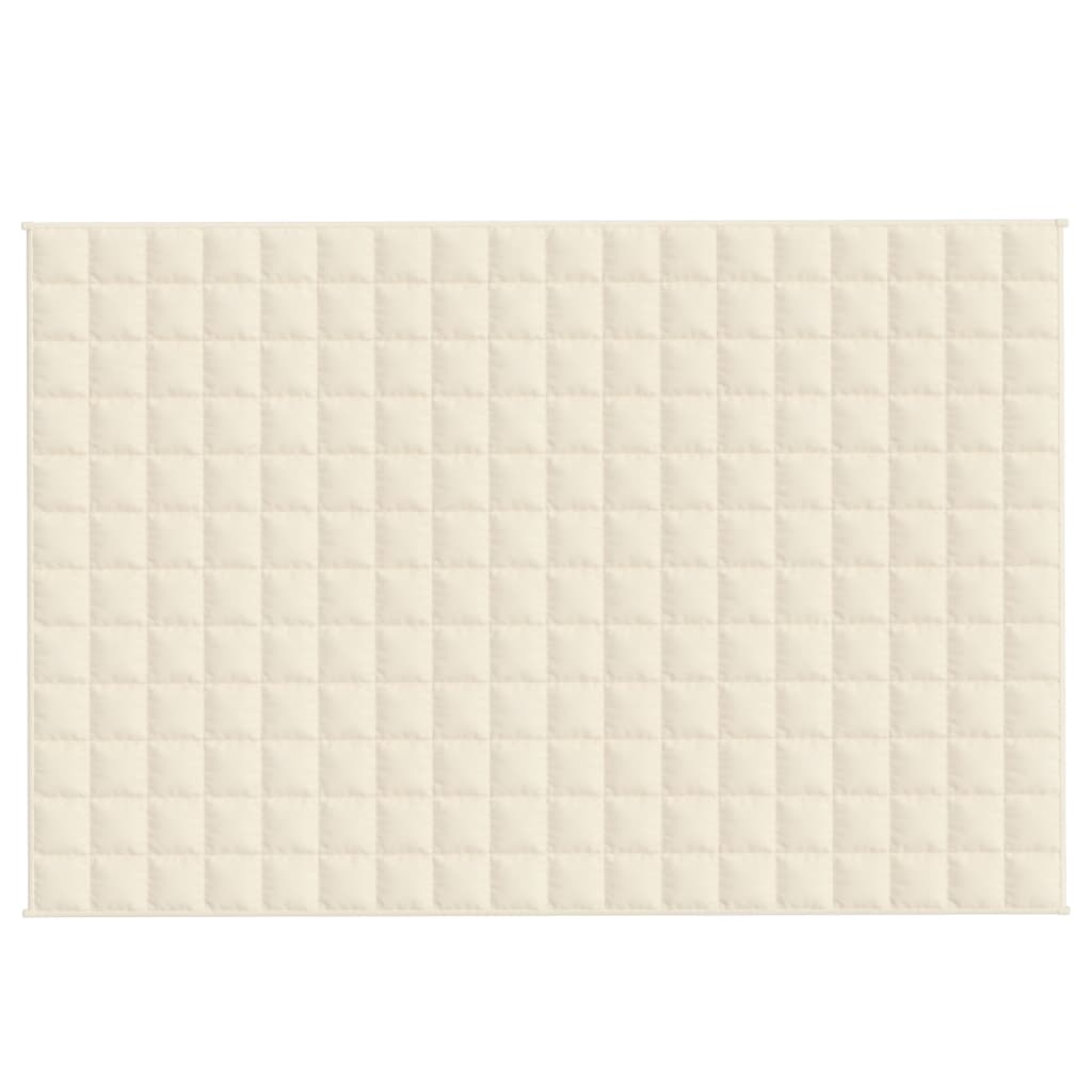 Couverture lestée crème clair 122x183 cm 9 kg Tissu