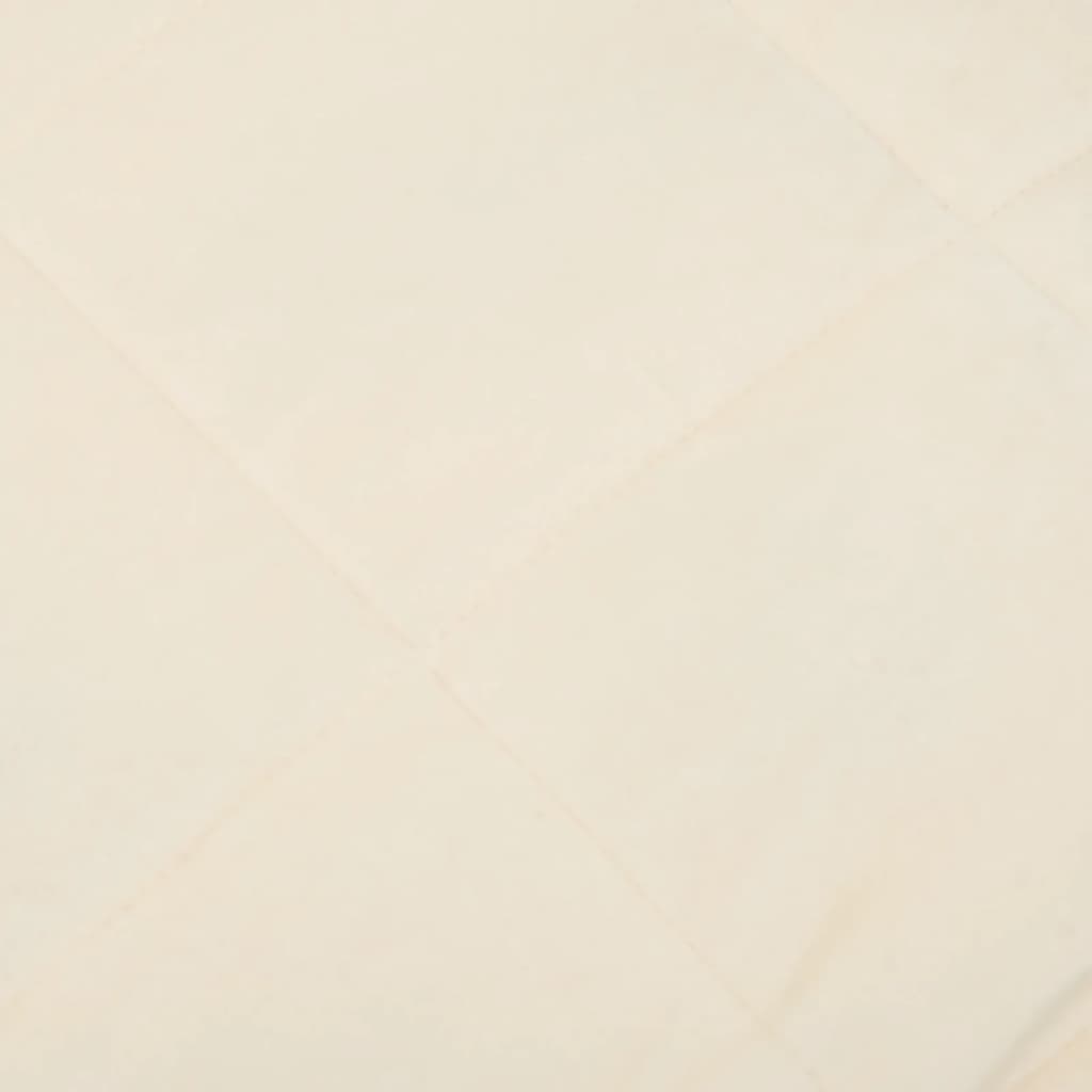 Couverture lestée Crème Clair 137x200 cm 6 kg Tissu