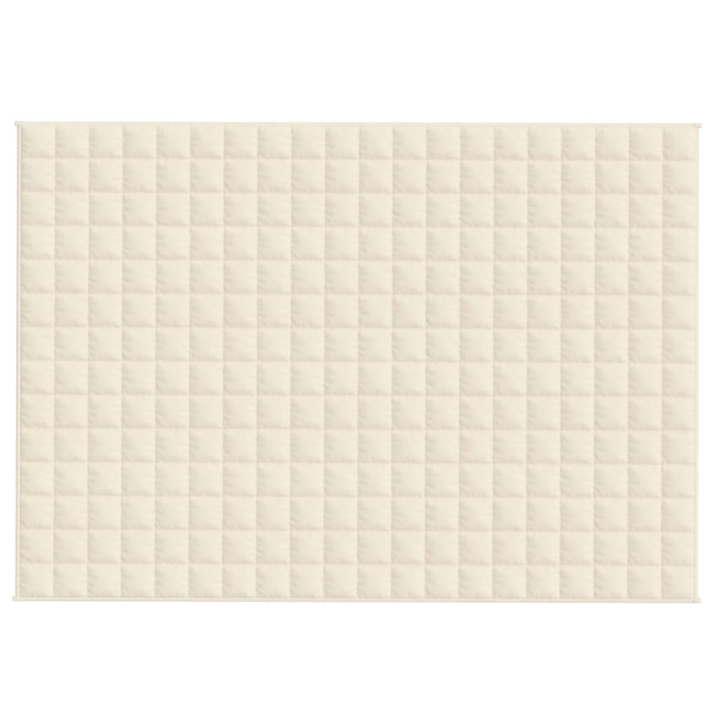 Weighted Blanket Light Cream 140x200 cm 6 kg Fabric