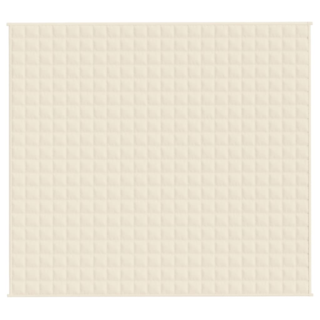 Couverture lestée crème clair 200x220 cm 13 kg Tissu