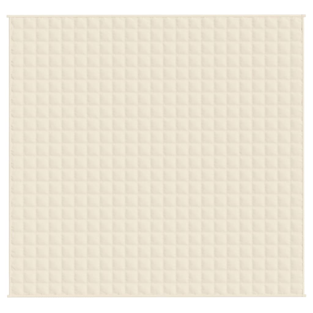 Couverture lestée Crème Clair 220x230 cm 11 kg Tissu