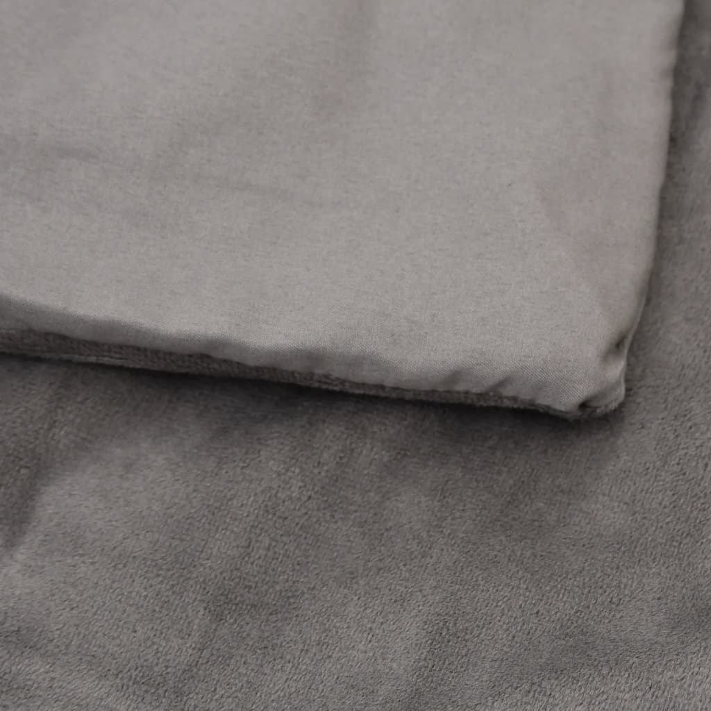 Weighted Blanket with Cover Grey 137x200 cm 10 kg Fabric