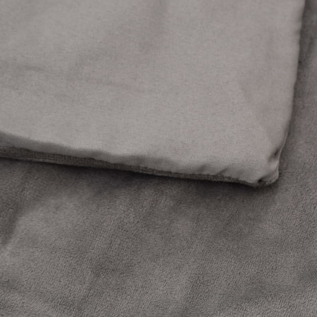 Weighted Blanket with Grey Cover 152x203 cm 11 kg Fabric