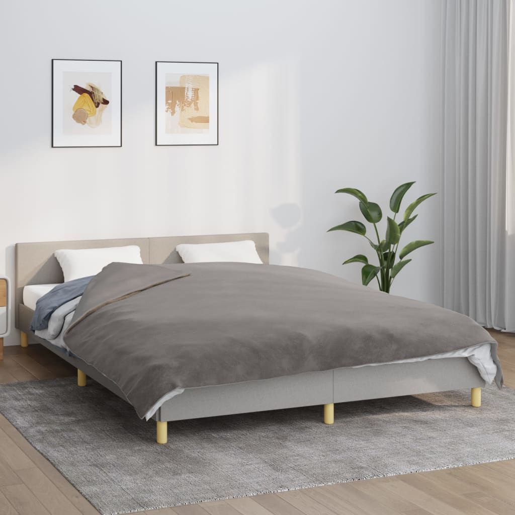 Weighted Blanket with Grey Cover 200x220 cm 9 kg Fabric