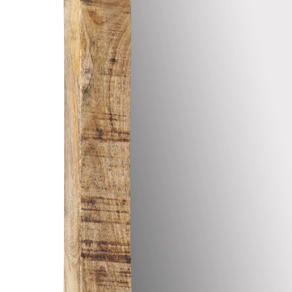 Mirror 70x50 cm Solid Mango Wood and Glass