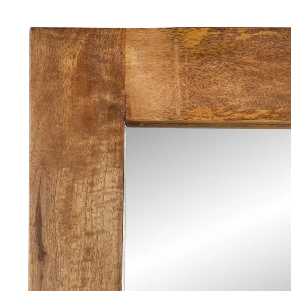 Mirror 70x50 cm Solid Mango Wood and Glass