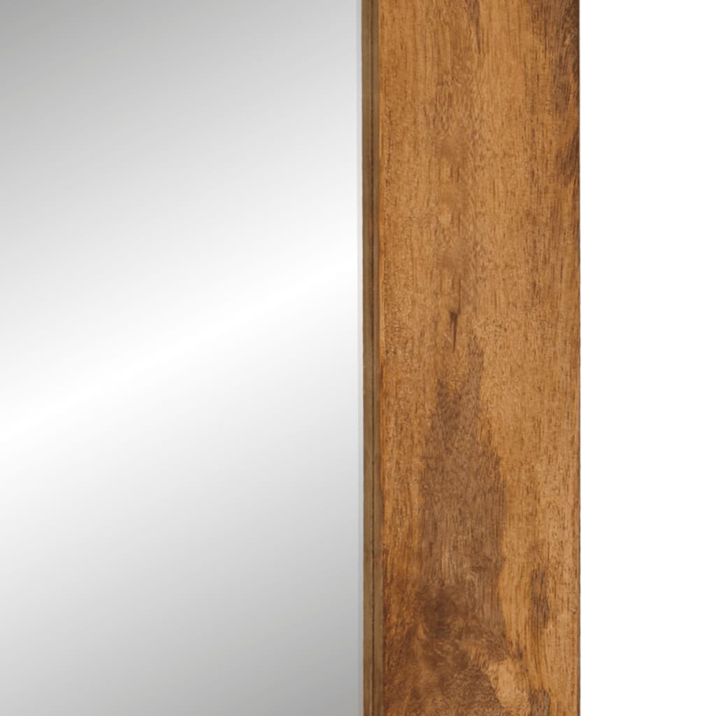 Mirror 70x50 cm Solid Mango Wood and Glass