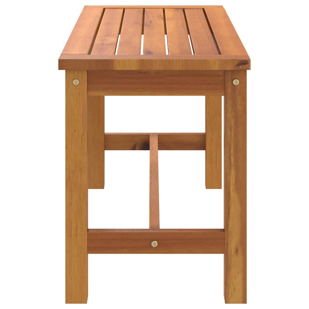 Gartenbank 80x35x45 cm Massivholz Akazie