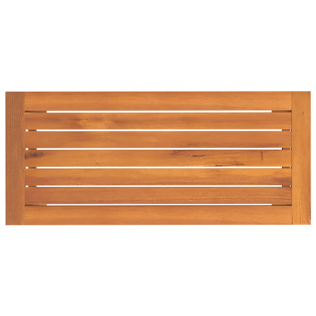Gartenbank 80x35x45 cm Massivholz Akazie