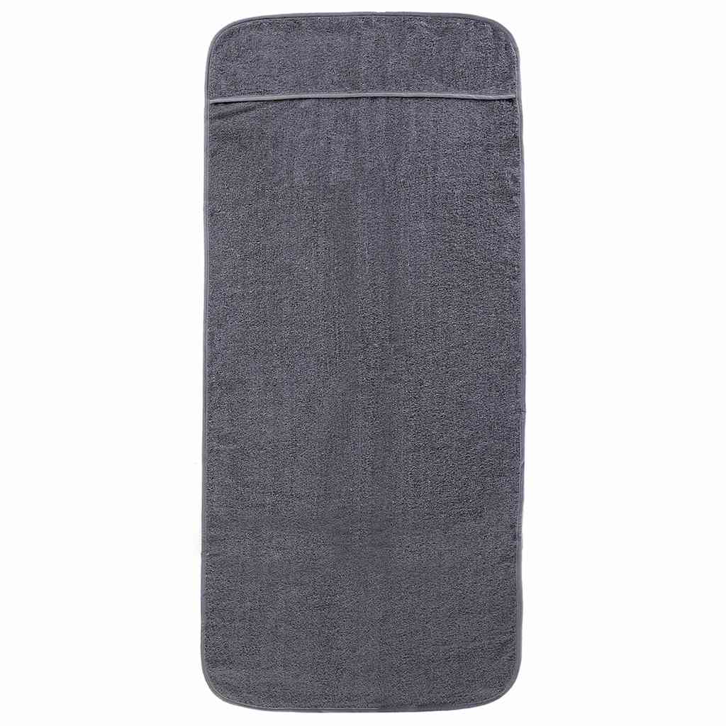 Beach towels 2 pcs. Anthracite 60x135 cm Fabric 400 GSM