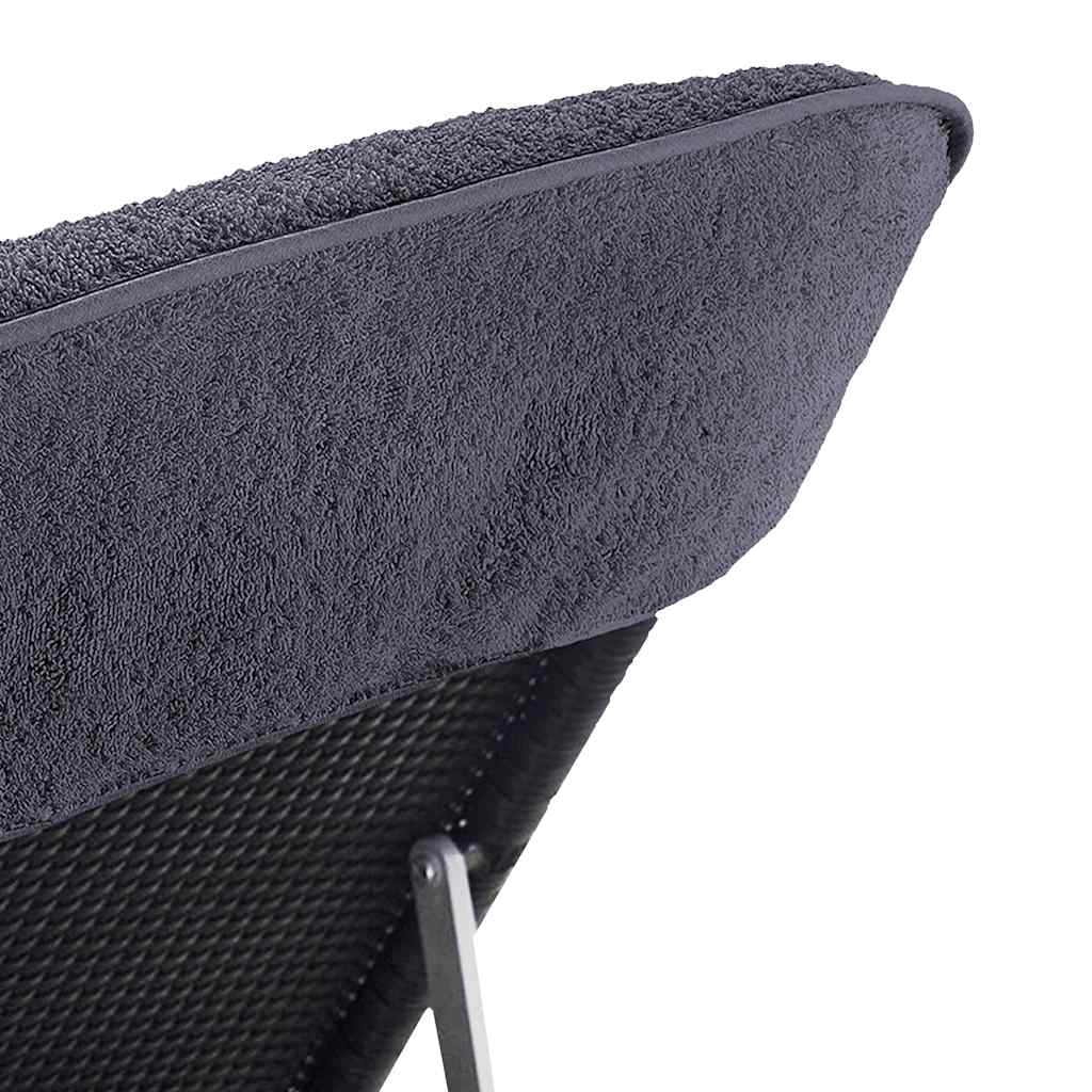 Beach towels 2 pcs. Anthracite 60x135 cm Fabric 400 GSM