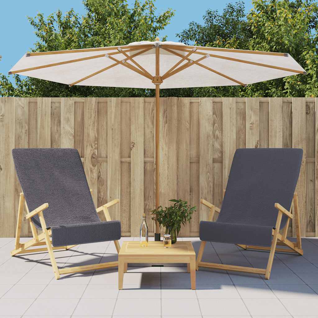 Beach towels 2 pcs. Anthracite 60x135 cm Fabric 400 GSM