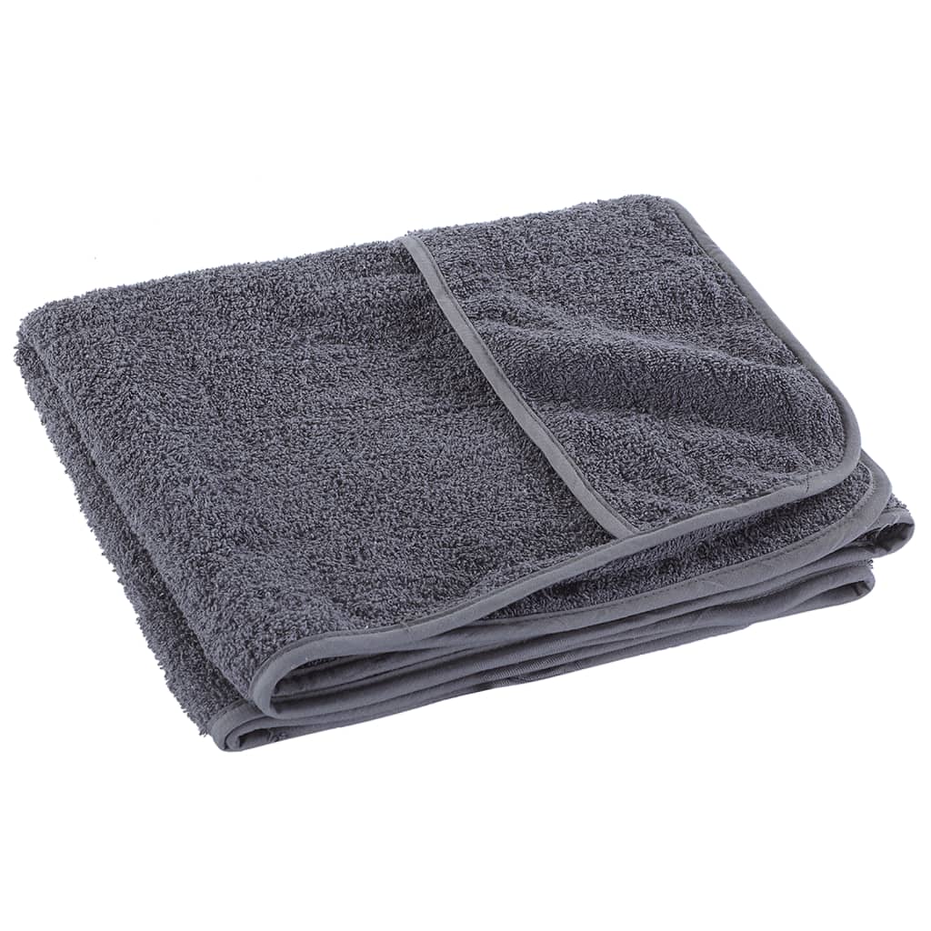 Beach Towels 2 pcs. Anthracite 75x200 cm Fabric 400 GSM