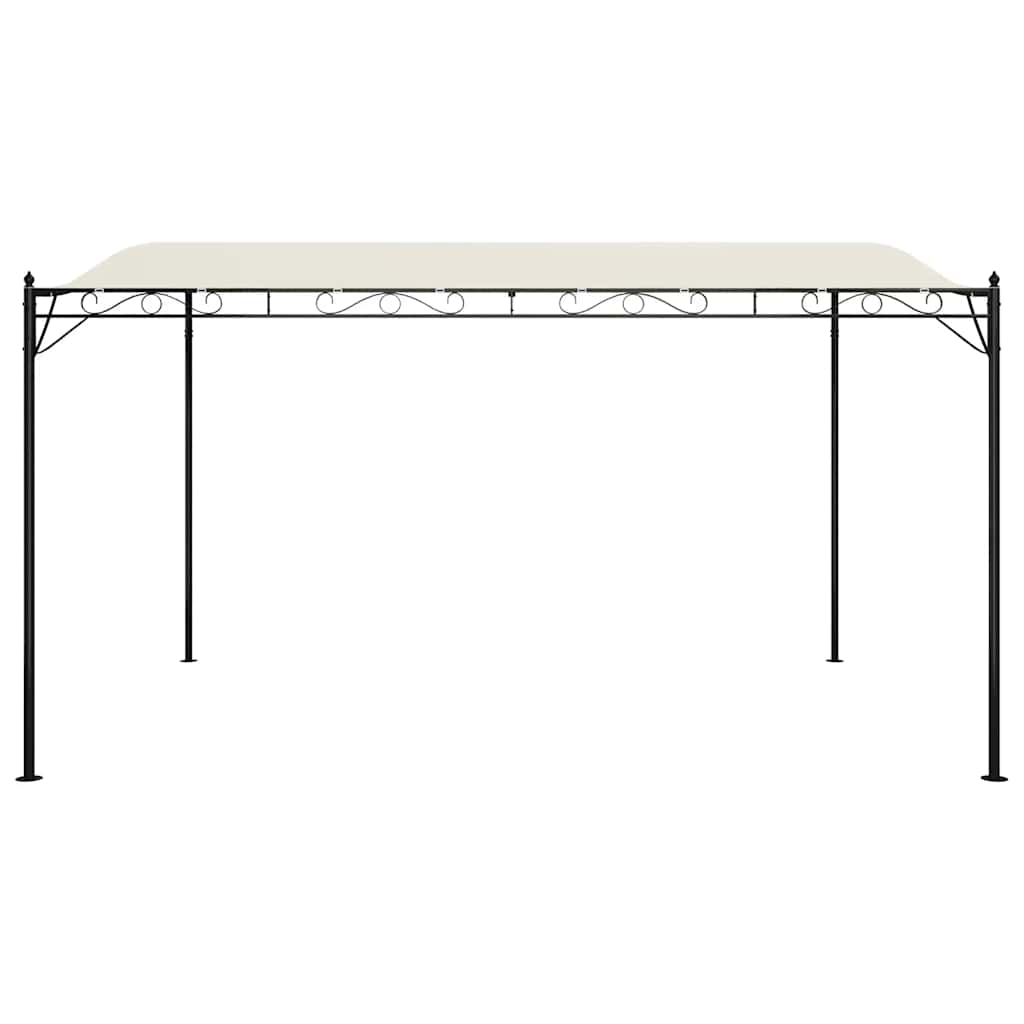 Markise Creme 4x3 m 180 g/m² Stoff und Stahl