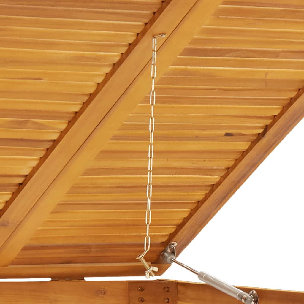 Waste bin storage for 1 bin 70x89x117 cm Solid acacia wood
