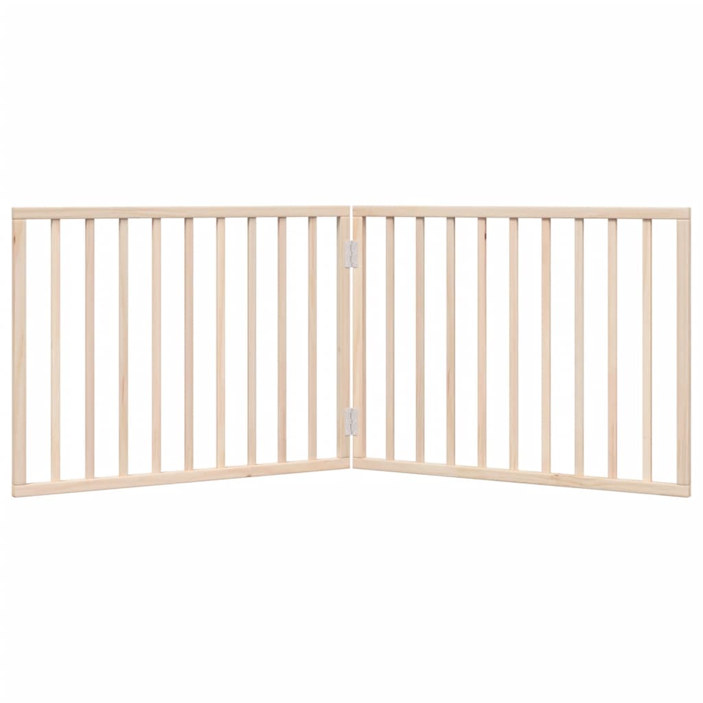 Hundegitter Faltbar 2 Paneele 160 cm Pappelholz