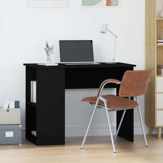 Bureau noir 100x55x75 cm en bois d'ingénierie