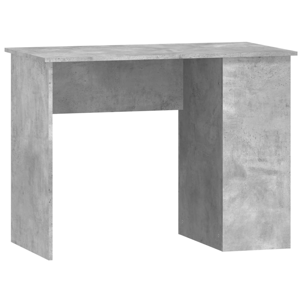 Desk Concrete Grey 100x55x75 cm Engineered Wood