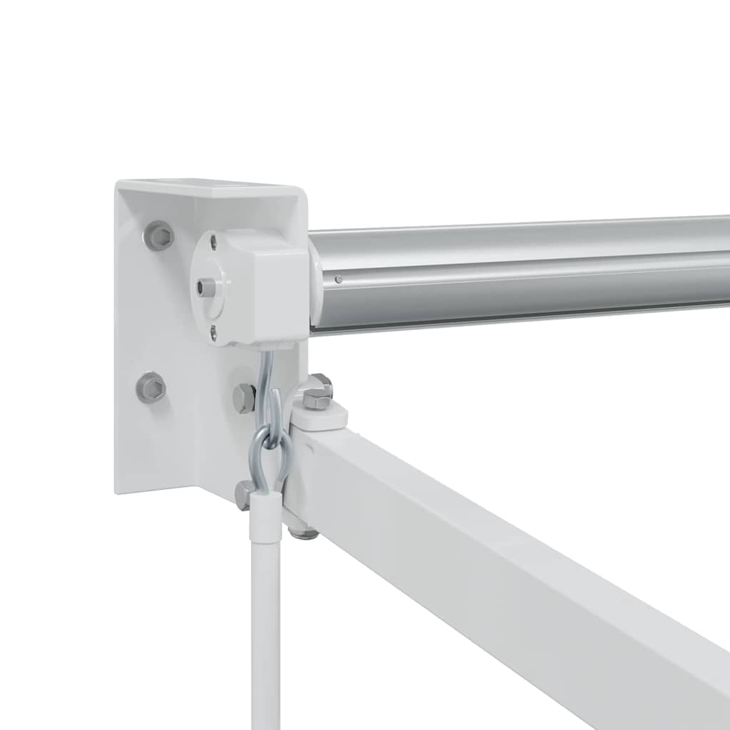 Markise Weiß 3,5 x 2,5 m Metall