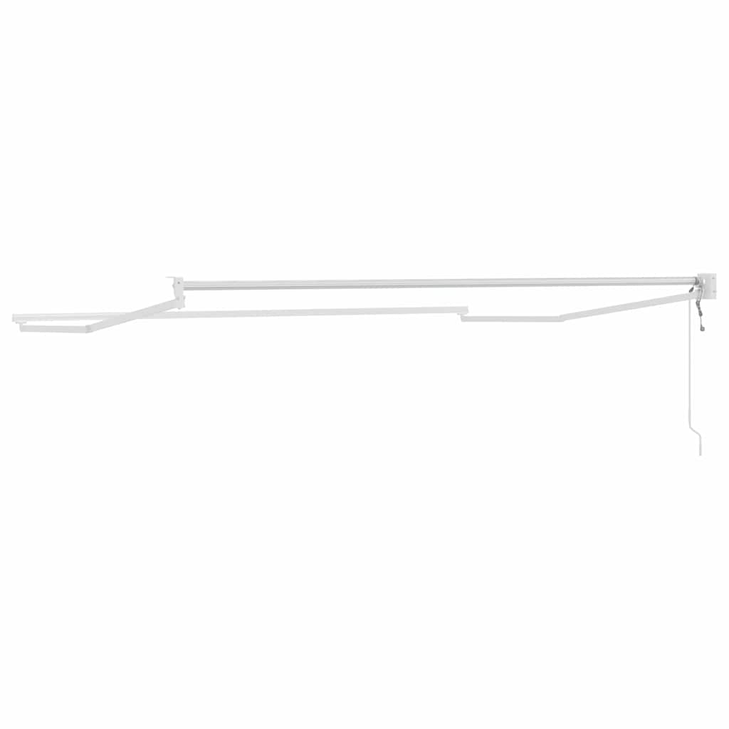 Einziehbare Markise Weiß 300 x 250 cm Aluminium