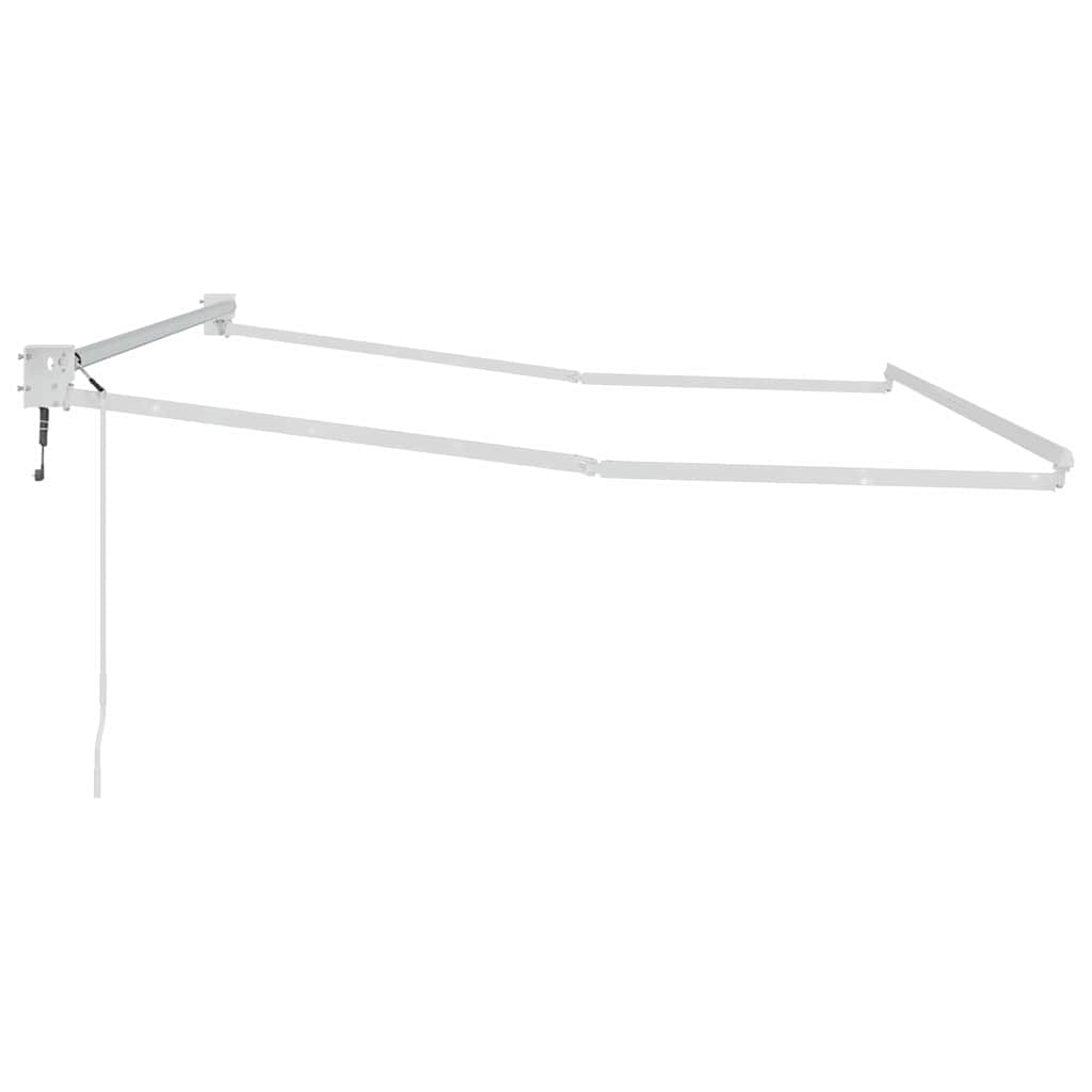 Einziehbare Markise Weiß 300 x 250 cm Aluminium