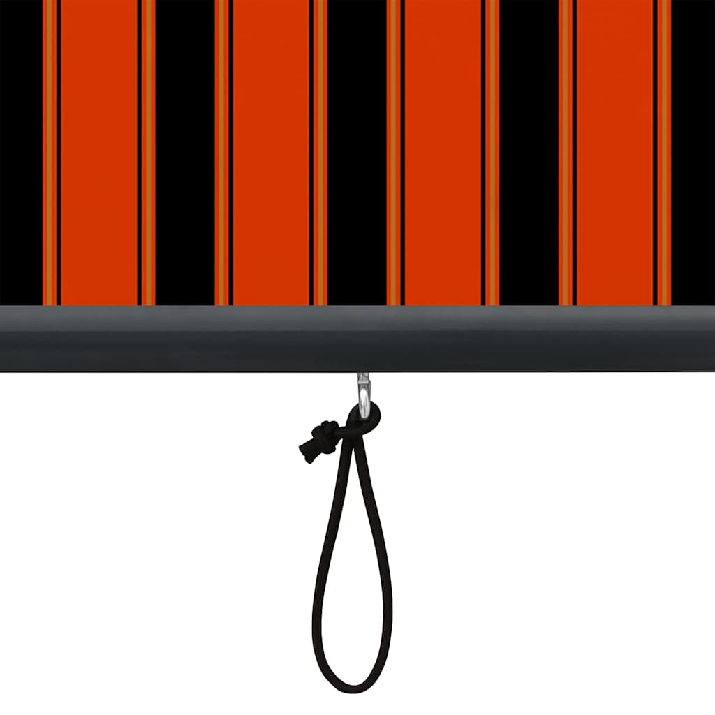 Orange and Brown Roller Blind 180 x 250 cm Fabric and Aluminum