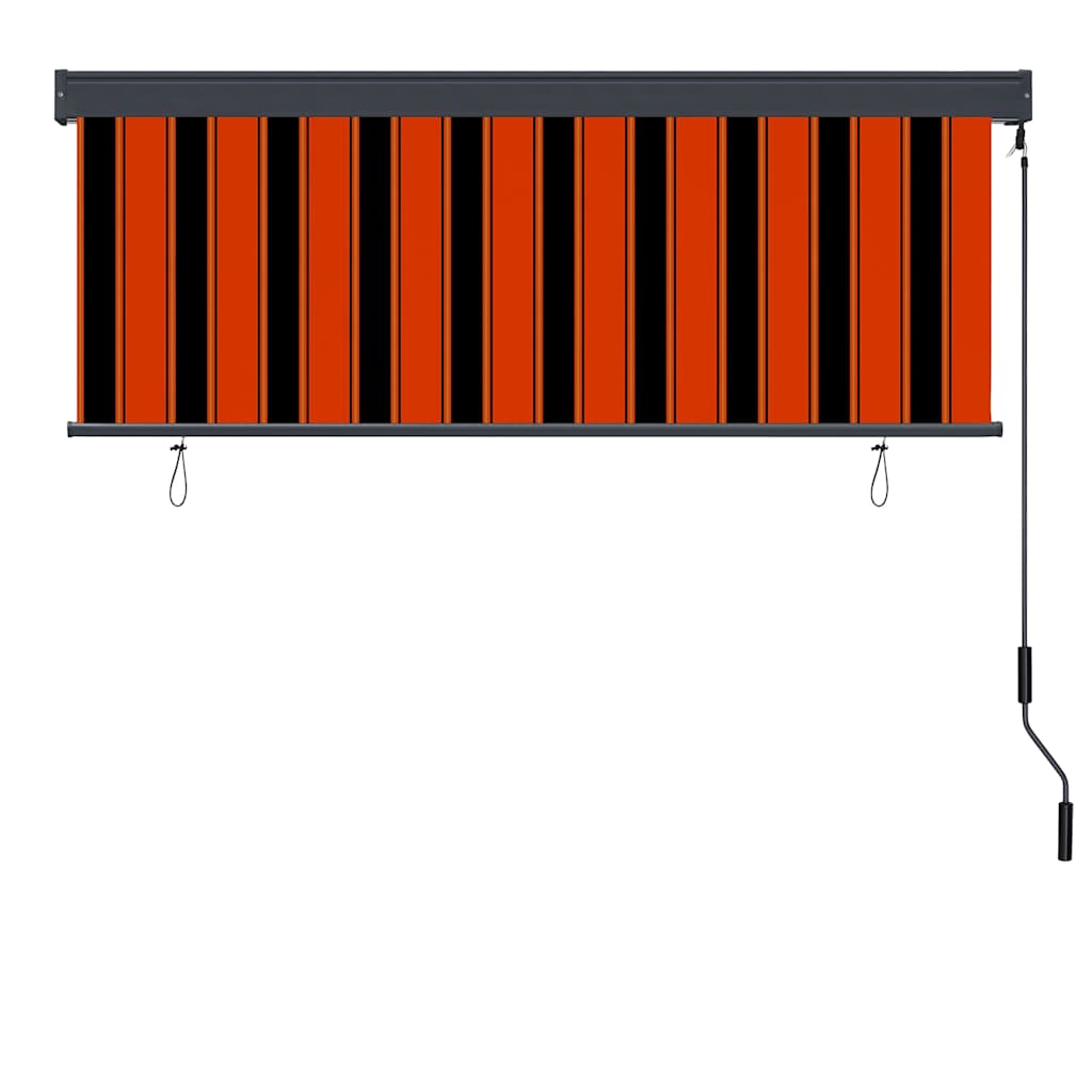 Orange and Brown Roller Blind 180 x 250 cm Fabric and Aluminum