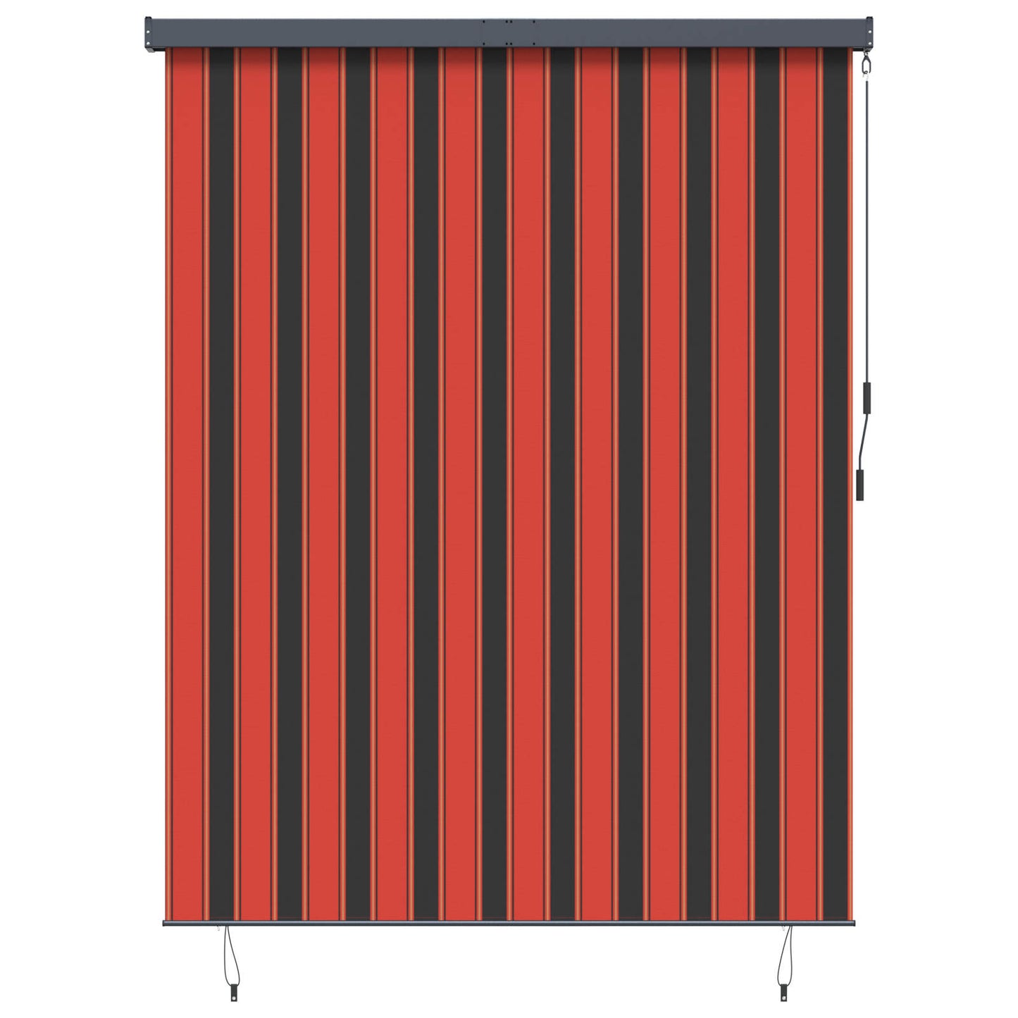 Orange and Brown Roller Blind 200 x 250 cm Fabric and Aluminum