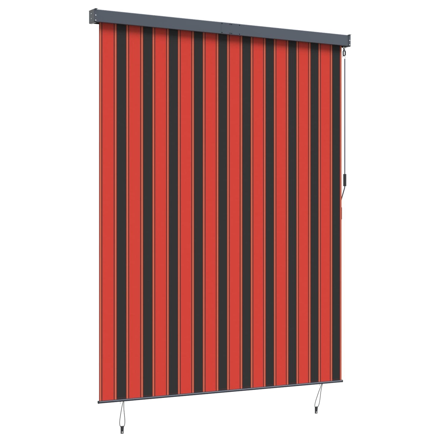 Orange and Brown Roller Blind 200 x 250 cm Fabric and Aluminum