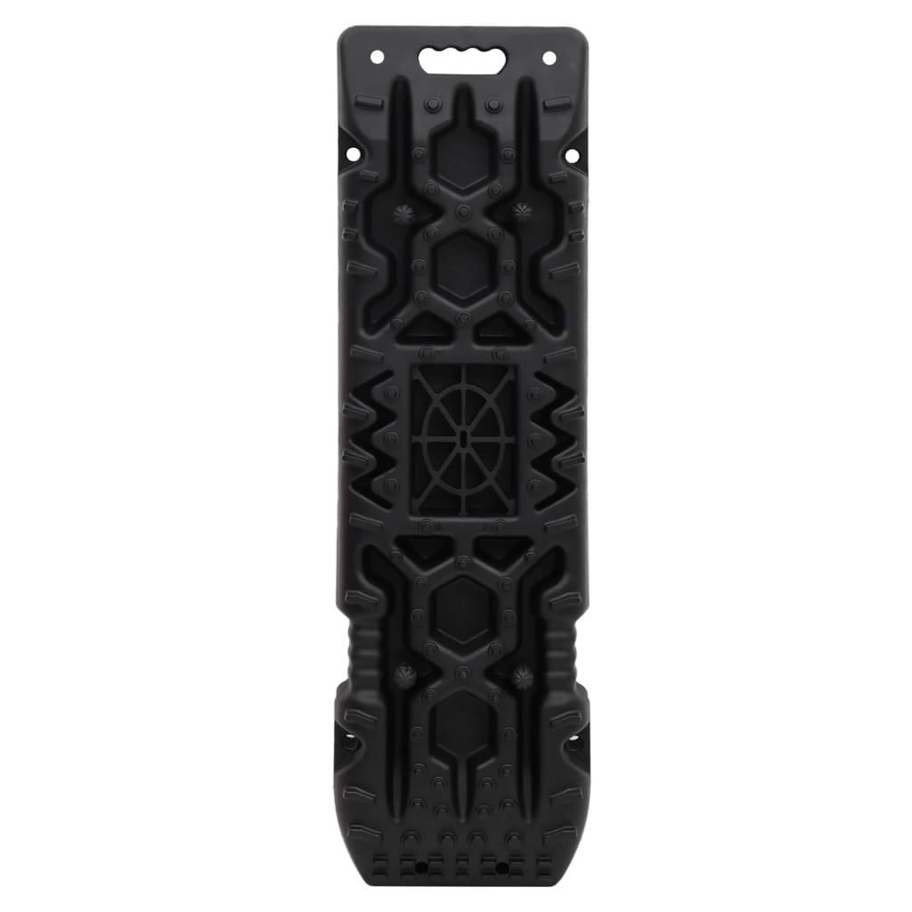 Traktionsmatten 2 Stk. Schwarz 107x31x7 cm Nylon