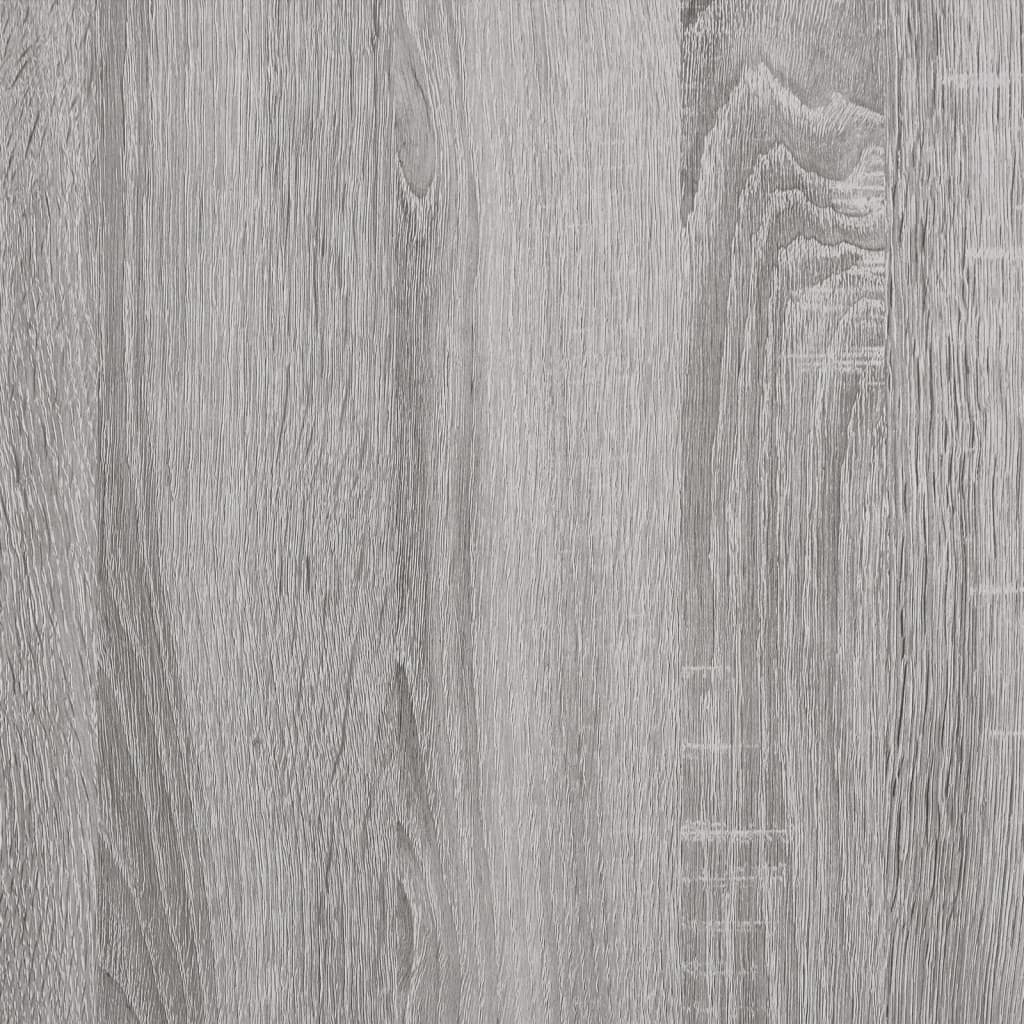 Desk with Shelf Grey Sonoma 135x50x90 cm Engineered Wood