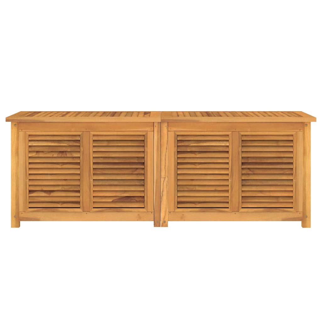 Gartenbox mit Beutel 150x50x55 cm Massivholz Teak