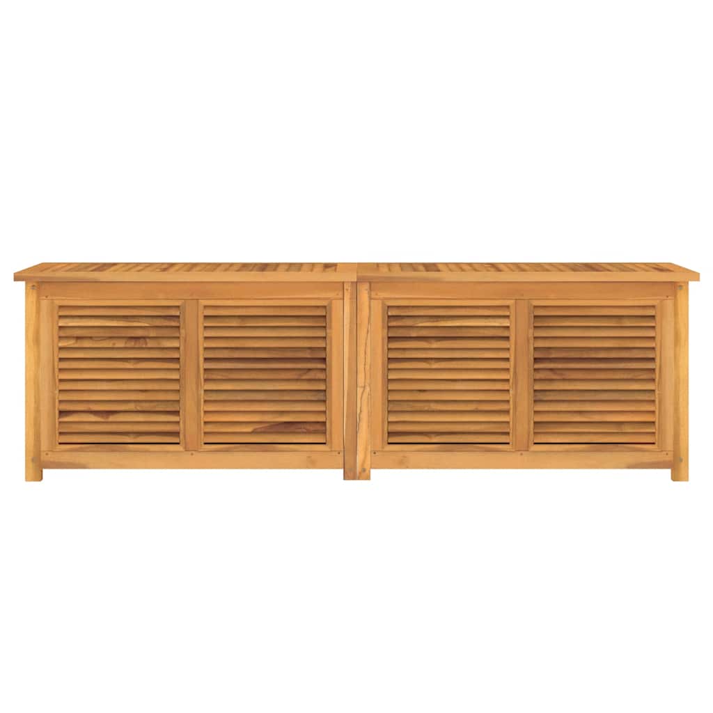 Gartenbox mit Beutel 175x50x55 cm Massivholz Teak