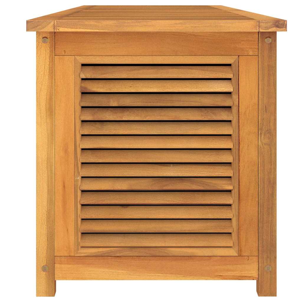 Gartenbox mit Beutel 200x50x55 cm Massivholz Teak