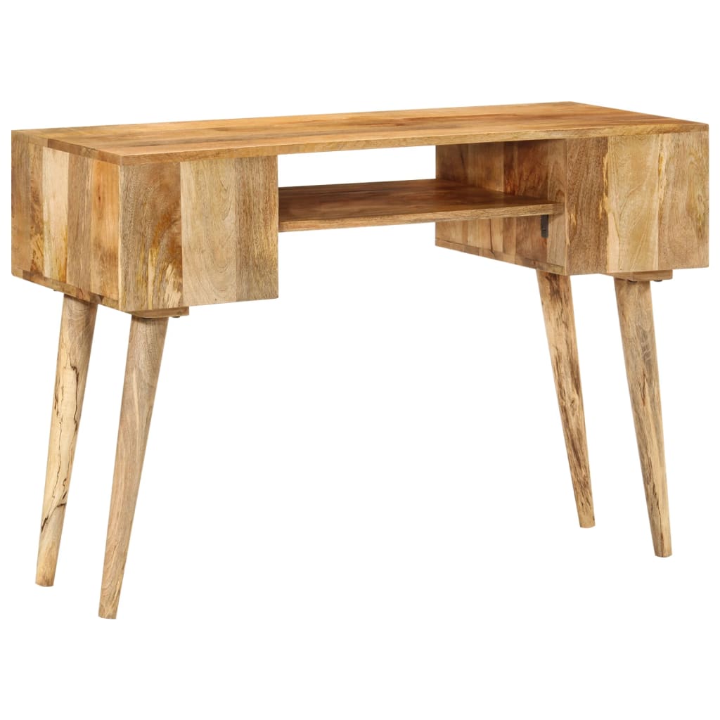 Bureau avec tiroirs 110x47x76 cm Bois massif Manguier